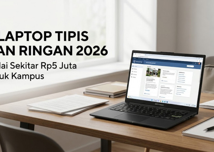 Ringan di Pundak, Pas di Kantong! 4 Rekomendasi Laptop Tipis Murah Rp5 Jutaan untuk Pelajar dan Mahasiswa
