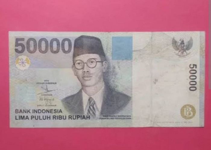 INCARAN KOLEKTOR! Segini Harga Pasar Uang Kuno 50 Ribu Rupiah Tahun 1999 Gambar WR Supratman