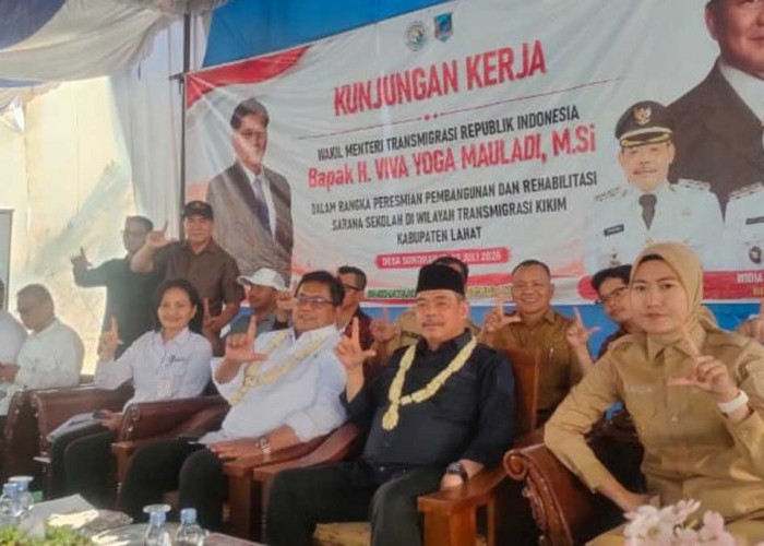 Didampingi Bupati & Wabup, Wamen Transmigrasi RI Tinjau Kawasan Transmigrasi di Kikim Timur