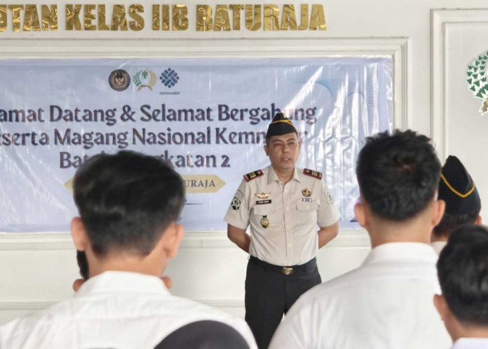 Karutan Baturaja Fitri Yady Pimpin Langsung Pengarahan Peserta Magang Nasional Kemnaker Batch I