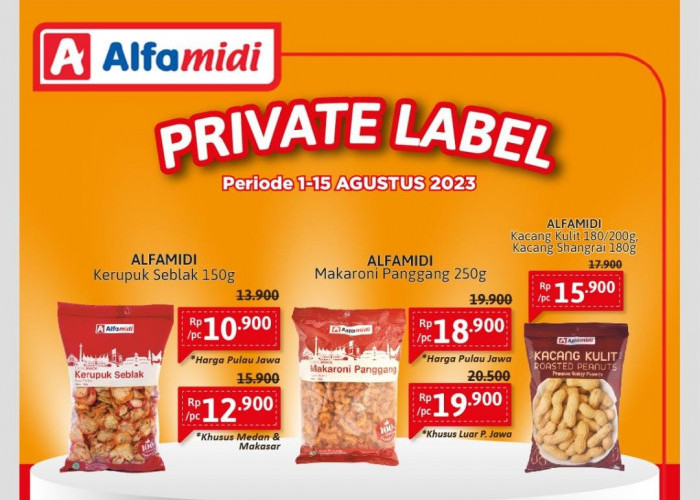 Katalog Promo Private Label Alfamidi, Kerupuk Seblak Hanya Rp10.900 Hingga 15 Agustus 2023