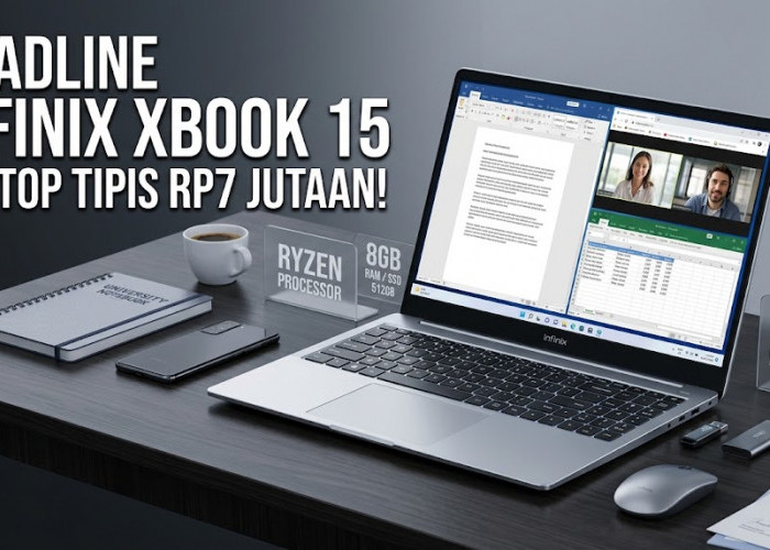 Laptop Tipis Harga 7 Jutaan: Intip Spesifikasi Lengkap dan Keunggulan Infinix XBOOK 15 Berbodi Aluminium Alloy