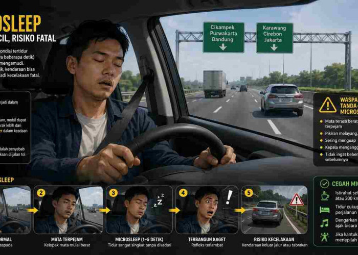 Microsleep Jadi Ancaman Mematikan di Jalan Tol, Kenali Gejala dan Cara Mencegahnya