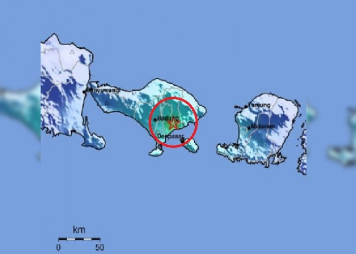 Gempa Tektonik 4.9 M Guncang Giayar Bali, Getaran Terasa Sampai Lombok, Dipicu Sesar Aktif