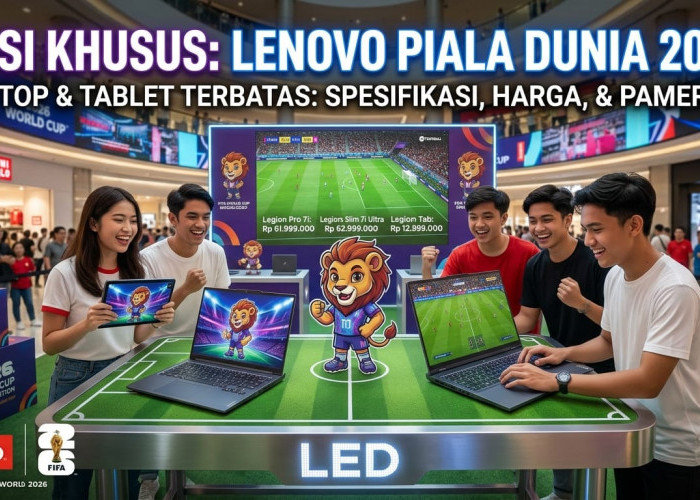TERBATAS! Gandeng FIFA World Cup 2026, Lenovo Luncurkan 3 Gadget Langka Bertabur Aksesori Eksklusif