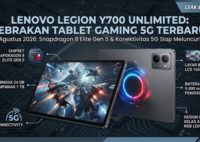 Siap Jadi Monster Baru! Lenovo Legion Y700 Unlimited Hadir dengan Snapdragon 8 Elite dan RAM 24GB