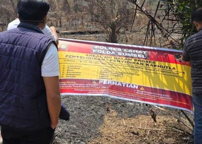 Kebakaran Lahan Seluas 350 Hektare di Kaki Bukit Jempol: Polres Lahat Selidiki Penyebab Karhutla Terbaru