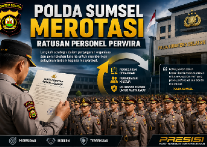Polda Sumsel Kembali Rotasi Ratusan Personel, 5 Kapolsek di Muba Bergeser, Ini Daftar Namanya