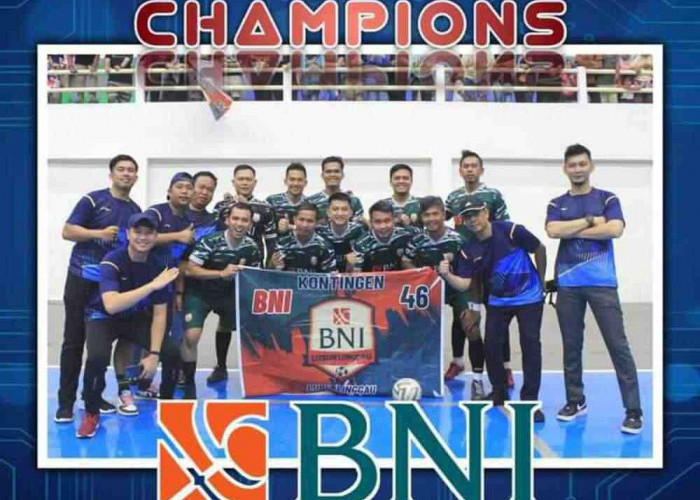Tim Futsal BNI Sabet Medali Emas Porseni BMPD Kota Lubuklinggau Tahun 2023