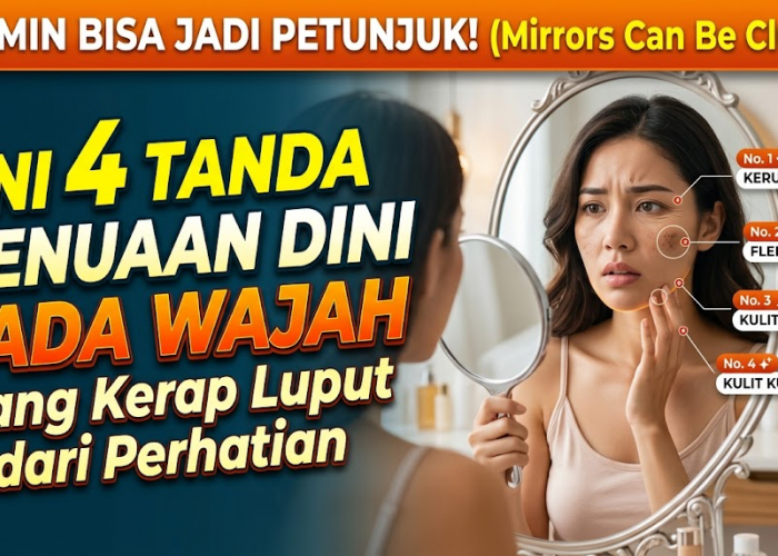 Cermin Bisa Jadi Petunjuk! Ini 4 Tanda Penuaan Dini pada Wajah yang Kerap Luput dari Perhatian