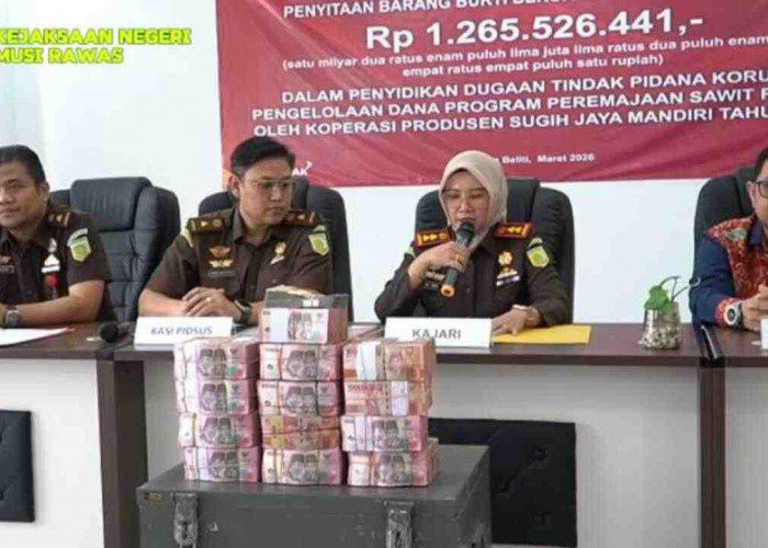 Kasus Dugaan Korupsi Program PSR, Kejari Musi Rawas Sita Lebih dari Rp1,2 Miliar