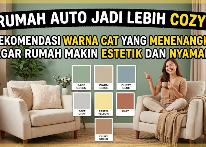 Rumah Auto Jadi Lebih Cozy! 7 Rekomendasi Warna Cat yang Menenangkan agar Rumah Makin Estetik dan Nyaman