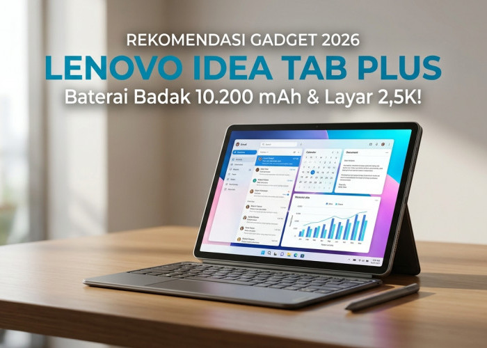 Praktis Layaknya Laptop! Cek Spesifikasi dan Harga Lenovo Idea Tab Plus yang Sudah Dibundel Folio Keyboard
