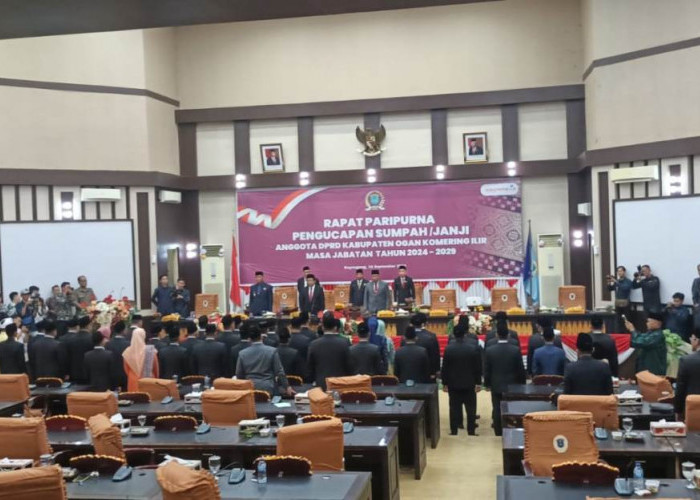 SELAMAT! 45 Anggota DPRD OKI Periode 2024-2029 Resmi Dilantik, Ini Daftar Namanya