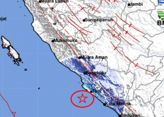 Pagi Ini, Gempa Laut 4.6 Magnitudo Guncang Seluma Bengkulu