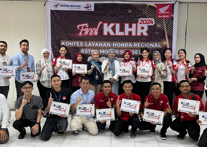 Inilah Daftar Pemenang Kontes Layanan Honda Regional Sumsel 2024