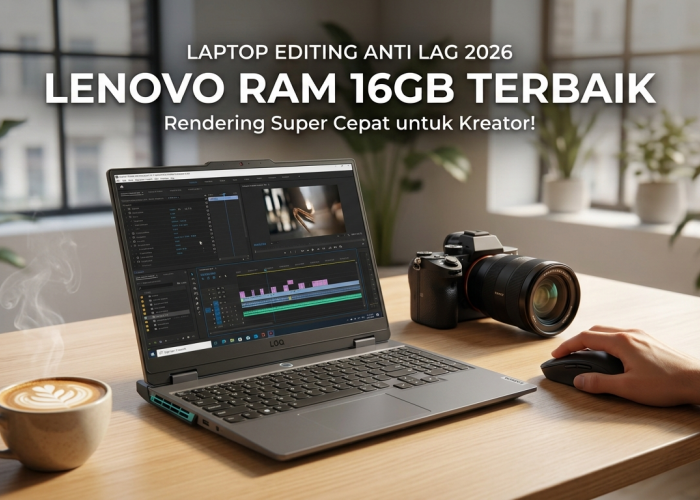 Bebas Lag Saat Edit Video 4K! Ini Deretan Laptop Lenovo RAM 16GB Paling Tangguh untuk Content Creator
