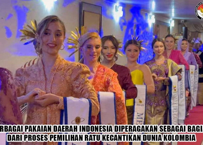 Bikin Bangga! Pakaian Tradisional Indonesia Pukau Ajang Miss Mundo Colombia di Bogota