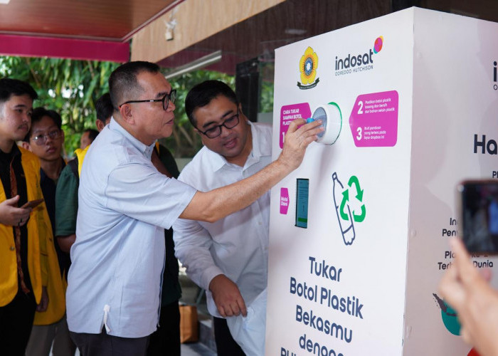 Indosat Luncurkan Program CSR di Universitas Sriwijaya, Ubah Sampah Jadi Pulsa 