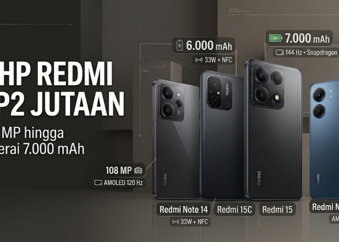 4 HP Redmi Rp2 Jutaan Terbaik, Ada Kamera 108 MP dan Baterai 7.000 mAh