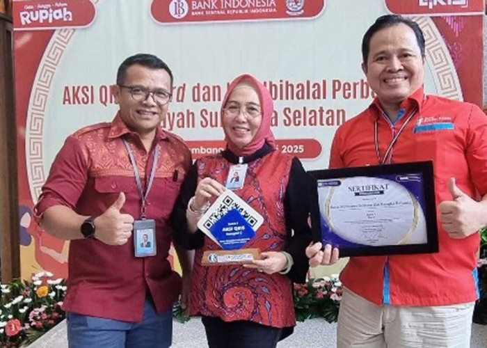 Bank Sumsel Babel Raih Penghargaan Juara 1 Transaksi dan QRIS Terbanyak 2024 dari BI Sumsel