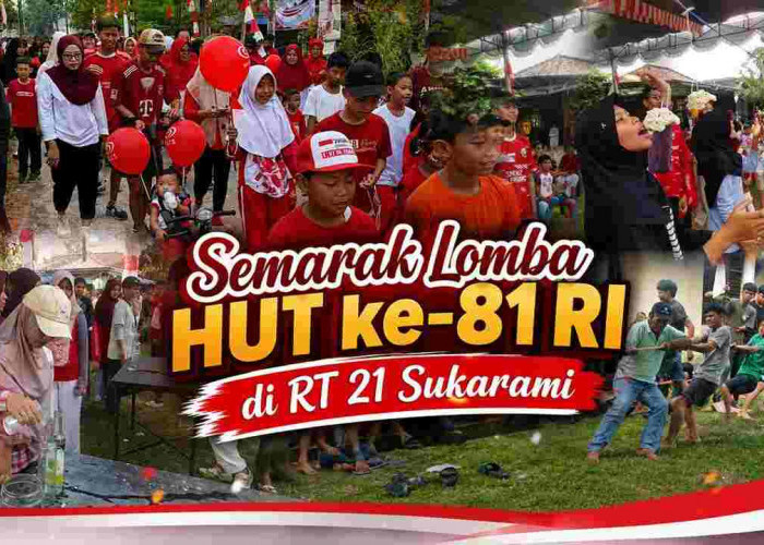 Dari Jalan Santai hingga Tarik Tambang, HUT ke-81 RI di RT 21 Sukarami Palembang Bikin Warga Kompak