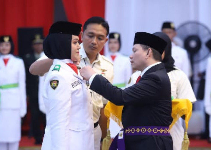 Pemprov Sumsel Lantik 50 Anggota Paskibraka HUT RI Tahun 2024