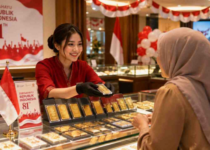 HUT RI ke-81, Harga Emas Pegadaian Hari Ini Stabil, Antam 1 Gram Rp2,78 Juta