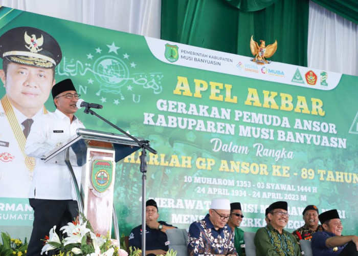 2 Pemimpin Daerah Berikan Wejangan 1.000 Anggota GP Ansor Musi Banyuasin