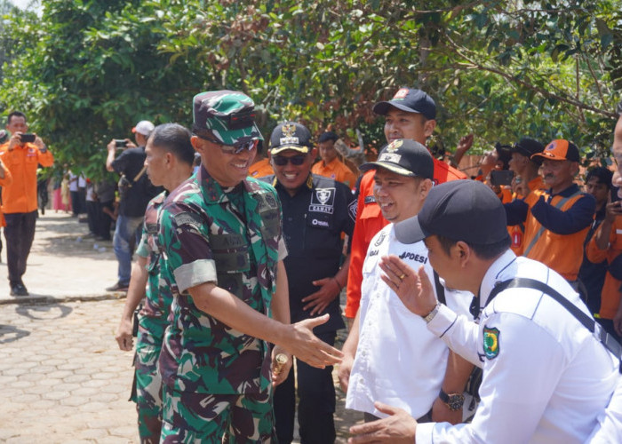 Cek Kesiapan Pencegahan Karhutlah, Pangdam II/Swj Kunjungi Kabupaten Muba