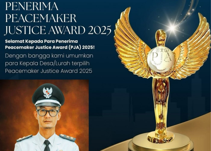 Lurah Sumber Agung M Adenan Kesuma Terpilih Sebagai Peace Maker Justice Award 2025