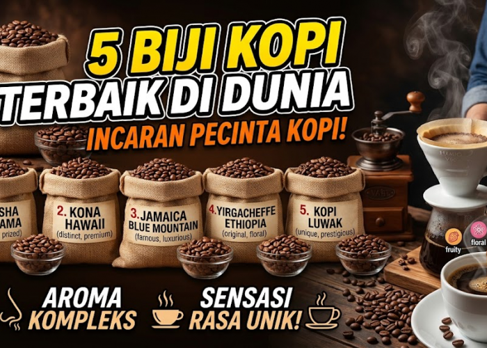 5 Biji Kopi Terbaik di Dunia yang Jadi Incaran Pecinta Kopi, Punya Aroma Kompleks dan Sensasi Rasa yang Unik!