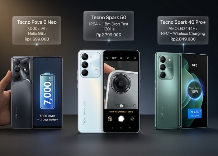 Mulai dari Pengisian Daya Nirkabel hingga Ketahanan Jatuh 1,8 Meter, Apa Saja Keandalan Tiga HP Tecno Ini?