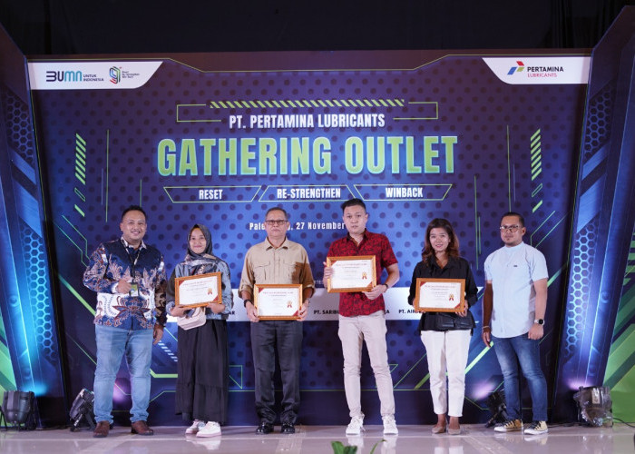 Pertamina Lubricants Perkuat Sinergi Melalui Outlet Gathering di Palembang