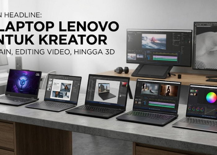 Wajib Punya Buat Kreator! Ini 5 Rekomendasi Laptop Lenovo Tangguh untuk Editing Video dan Desain Berat