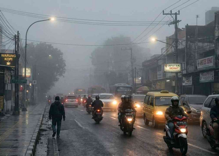Waspada Cuaca Sumsel Hari Ini! Mayoritas Wilayah Diperkirakan Berkabut, Lahat Berpotensi Hujan