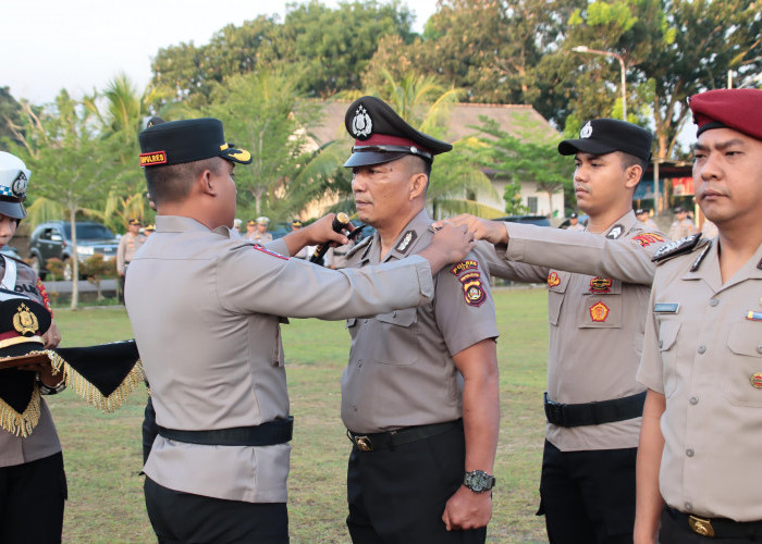 SELAMAT! 60 Personel Polres OKI Naik Pangkat