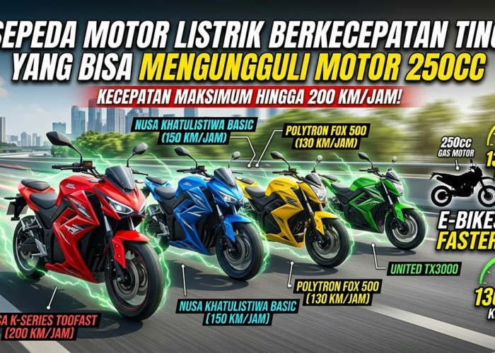 Bikin Motor Sport 250cc Ketar-Ketir! Ini 4 Rekomendasi Motor Listrik Kencang dengan Akselerasi Gila