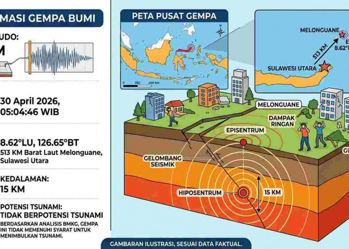Gempa Magnitudo 4,8 Guncang Melonguane Pagi Ini, Tak Berpotensi Tsunami
