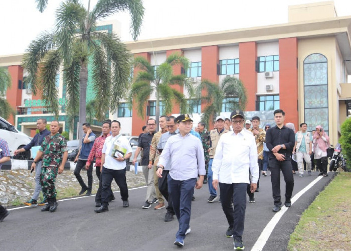 PJ Gubernur Sumsel Bersama Tim Kemenko Polhukam RI Danlanud SMH Bahas Penyelesaian Lahan Asrama Haji Palembang