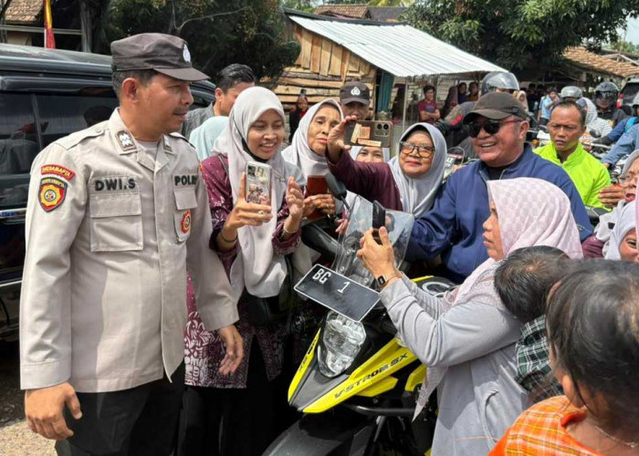 Pastikan Aman, Personel Gabungan TNI-Polri Jaga Ketat Silaturahmi Gubernur Sumsel di Desa Tebedak