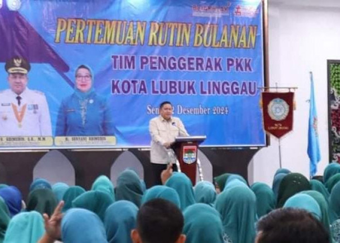 Pj Wako H Koimudin Hadiri Kegiatan Pertemuan Rutin TP PKK Tingkat Kota Lubuk Linggau