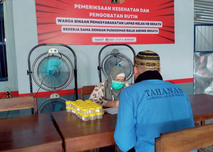 Deteksi Dini Penyakit TBC di Awal Tahun 2025, 50 Warga Binaan Lapas Sekayu Jalani Tes Ini