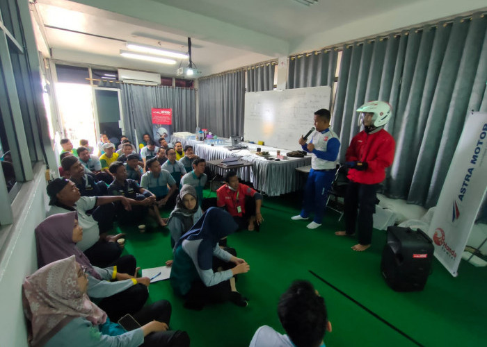 Astra Motor Sumsel Gelar Pelatihan Safety Riding ke Karyawan PT Hevea MK II Palembang
