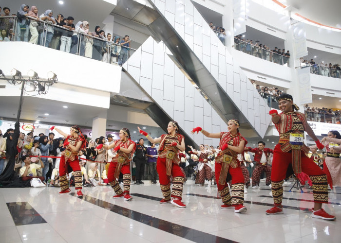 Meriah! 8.000 Orang Menari di Mall Serentak di 11 Kota, Palembang Pecahkan Rekor 1.200 Penari
