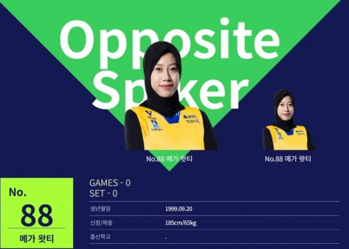 Jadi Opposite Spiker, Megawati Isi Posisi Kunci di Hyundai Hillstate
