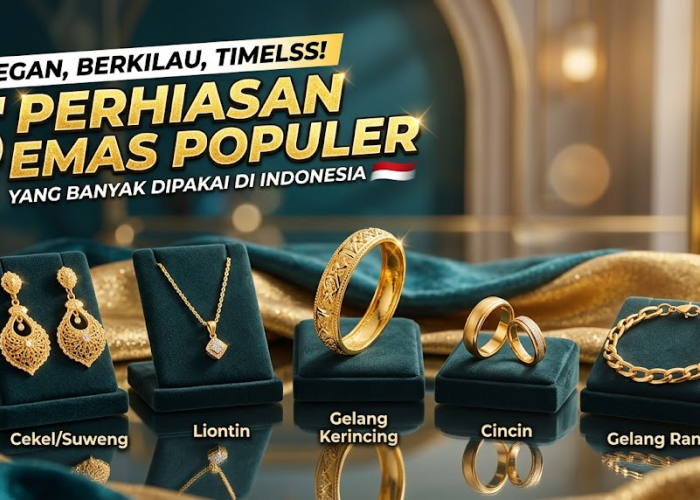 Elegan, Berkilau, dan Timeless! 5 Jenis Perhiasan Emas Populer yang Banyak Dipakai di Indonesia