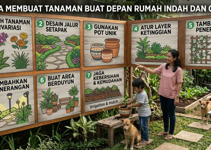 Halaman Rumah Sempit Jadi Sudut Hijau Mempesona: 8 Cara Praktis Tata Taman Depan Tanpa Harus Mahal