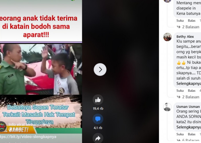 Viral! Anak Debat dengan Oknum TNI, Tidak Terima Dibilang Bodoh
