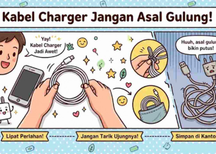 Jangan Asal Gulung! Begini Cara Merawat Kabel Charger agar Tidak Cepat Rusak